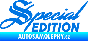 Samolepka Special edition 004 modrá oceán