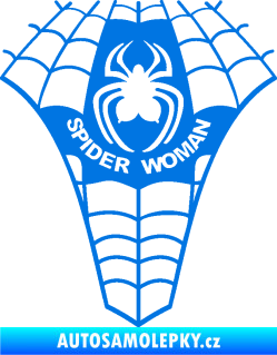 Samolepka Spider woman pavoučí žena modrá oceán