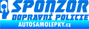 Samolepka Sponzor dopravní policie 004 modrá oceán