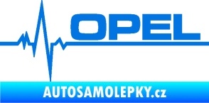 Samolepka Srdeční tep 036 pravá Opel modrá oceán