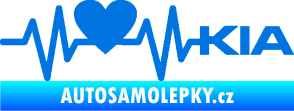 Samolepka Srdeční tep 048 pravá Kia modrá oceán