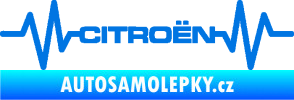 Samolepka Srdeční tep 057 Citroen modrá oceán