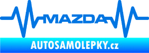 Samolepka Srdeční tep 059 Mazda modrá oceán