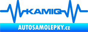 Samolepka Srdeční tep 067 Kamiq modrá oceán