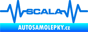 Samolepka Srdeční tep 075 Scala modrá oceán
