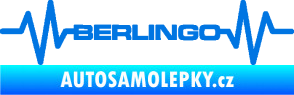 Samolepka Srdeční tep 093 Berlingo Citroen modrá oceán