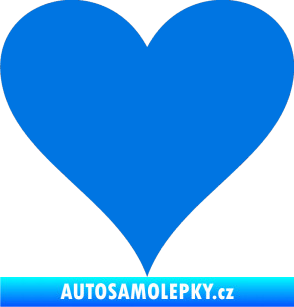 Samolepka Srdíčko 001 modrá oceán
