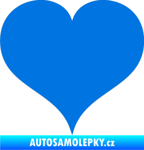 Samolepka Srdíčko 003 modrá oceán