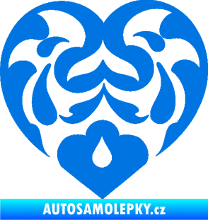 Samolepka Srdíčko 007 modrá oceán