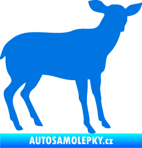 Samolepka Srna 001 pravá modrá oceán