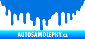 Samolepka Stékající skvrna 007 levá modrá oceán