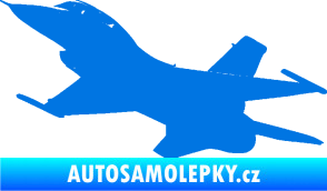 Samolepka Stíhací letoun 004 levá modrá oceán