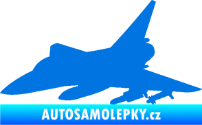 Samolepka Stíhací letoun 005 levá modrá oceán