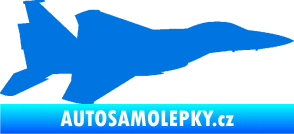 Samolepka Stíhací letoun 006 pravá modrá oceán