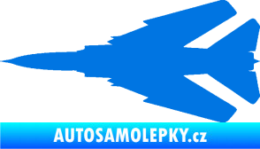 Samolepka Stíhací letoun 007 levá MIG modrá oceán