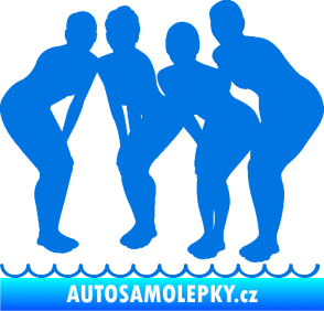 Samolepka Synchronizované plavání 001 tým modrá oceán