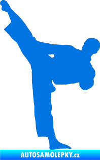Samolepka Taekwondo 002 levá modrá oceán