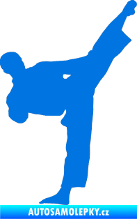 Samolepka Taekwondo 002 pravá modrá oceán