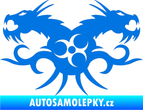 Samolepka Tetování 113 draci modrá oceán