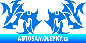Samolepka Tetování 194 modrá oceán