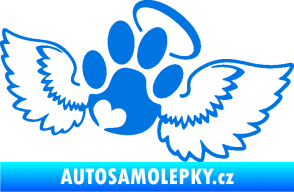 Samolepka Tlapka 010 andělíček pravá modrá oceán