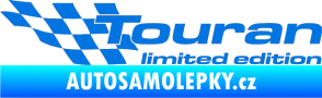 Samolepka Touran limited edition levá modrá oceán