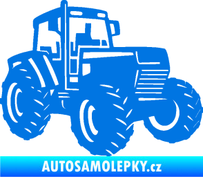 Samolepka Traktor 002 pravá Zetor modrá oceán
