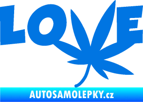 Samolepka Travka 005 love modrá oceán
