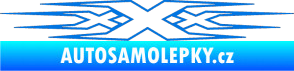 Samolepka Triple x modrá oceán