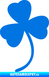 Samolepka Trojlístek 002 levá modrá oceán