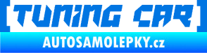 Samolepka Tuning car modrá oceán