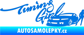 Samolepka Tuning girl modrá oceán