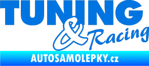 Samolepka Tuning racing 001 modrá oceán