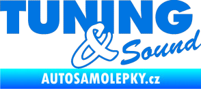 Samolepka Tuning sound modrá oceán
