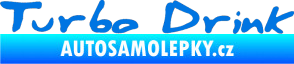 Samolepka Turbo drink modrá oceán