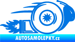 Samolepka Turbo šnek 002 pravá modrá oceán