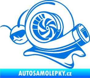 Samolepka Turbo šnek 004 levá modrá oceán