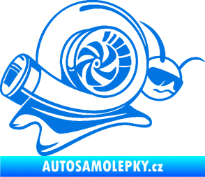 Samolepka Turbo šnek 004 pravá modrá oceán