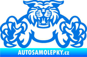 Samolepka Tygr 006 modrá oceán