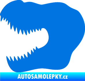 Samolepka Tyrannosaurus Rex lebka 001 levá modrá oceán