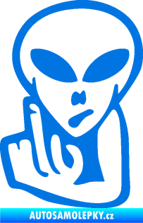 Samolepka UFO 008 levá modrá oceán