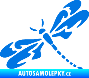 Samolepka Vážka 001 levá modrá oceán