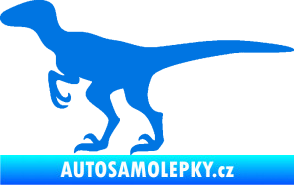 Samolepka Velociraptor 001 levá modrá oceán
