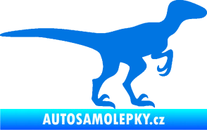 Samolepka Velociraptor 001 pravá modrá oceán