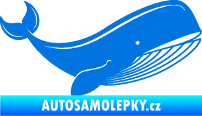 Samolepka Velryba 001 pravá modrá oceán
