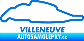 Samolepka Okruh Villeneuve modrá oceán