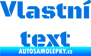 Samolepka Vlastní text - Black Ops modrá oceán