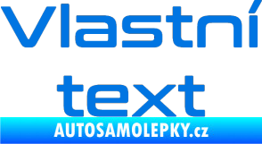 Samolepka Vlastní text - Conthrax modrá oceán