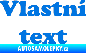 Samolepka Vlastní text - Cooper Black modrá oceán