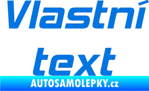 Samolepka Vlastní text - Hemi Head modrá oceán